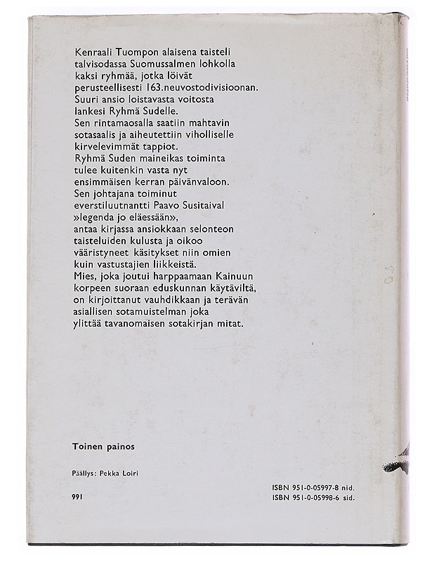 Ryhmä Susi talvisodassa - Paavo Susitaival - Elämäkerrat ja muistelmat - 10105559597 - 1