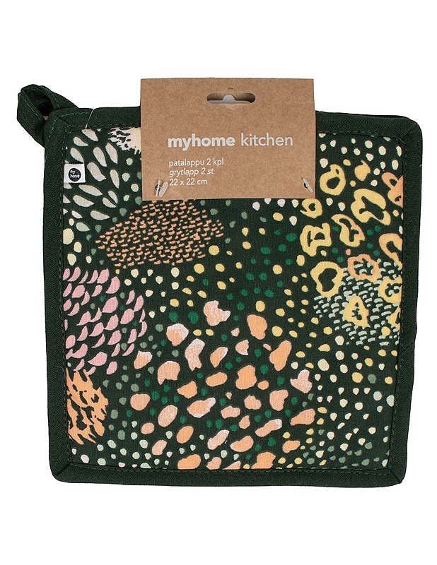 MYHOME Kitchen patalappu, 22 x22 cm - 2kpl - Keittiötekstiilit - 10105559680 - 0