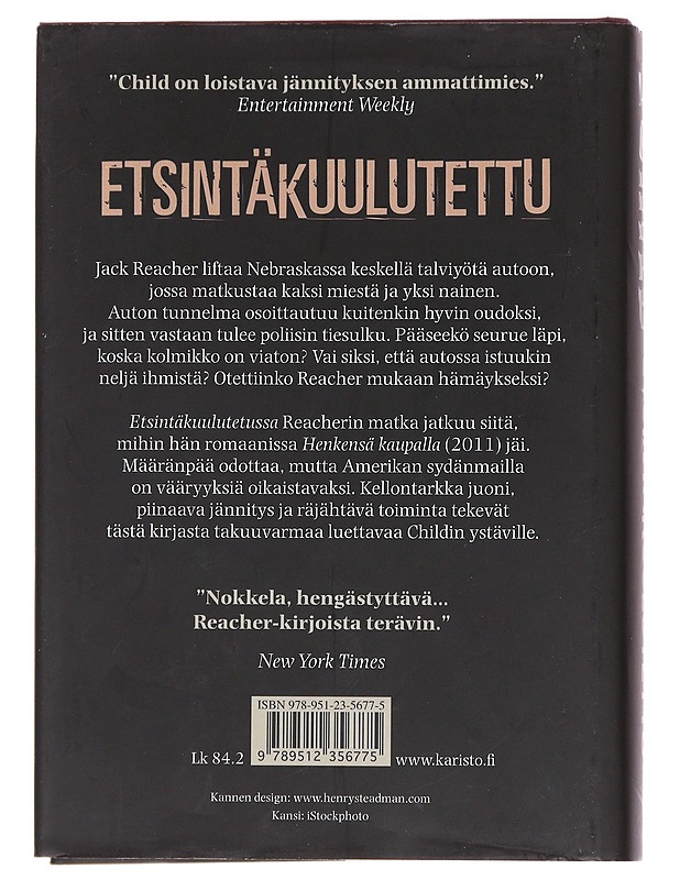 Etsintäkuulutettu - Child, Lee - Jännitys ja dekkarit - 10105559711 - 1