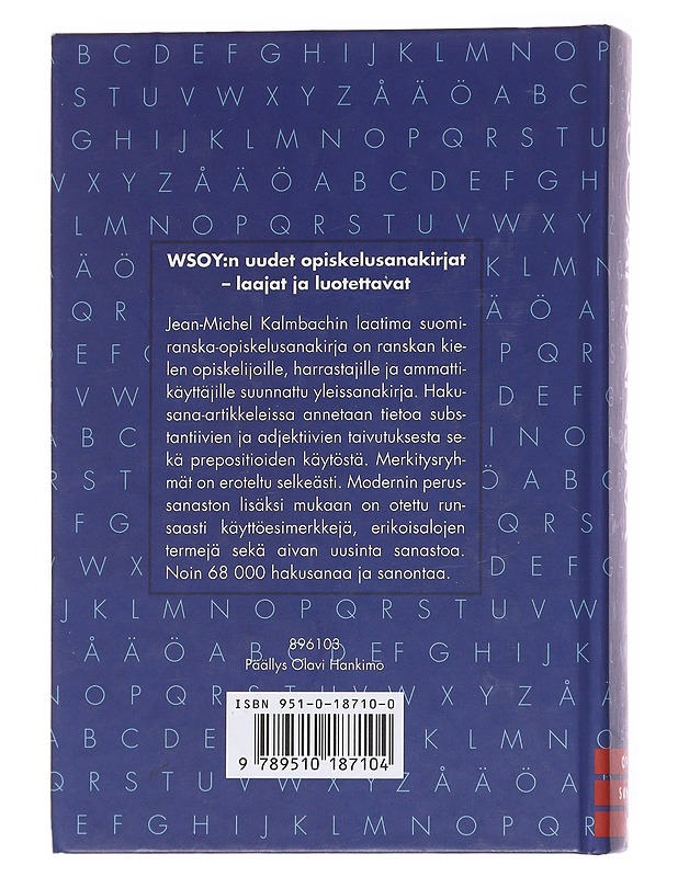 Suomi-ranska : opiskelusanakirja - Jean-Michel Kalmbach - Tietokirjat ja oppaat - 10105559771 - 1