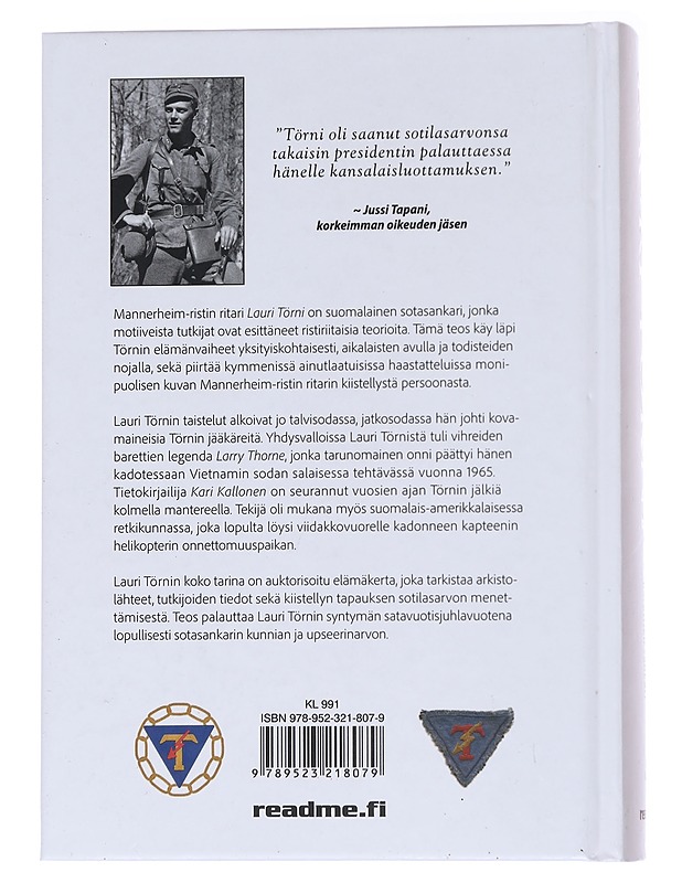 Lauri Törni / Mannerheim-ristin ritari ja USA:n vihreiden barettien sankari - Kari Kallonen - Elämäkerrat ja muistelmat - 10105559789 - 1