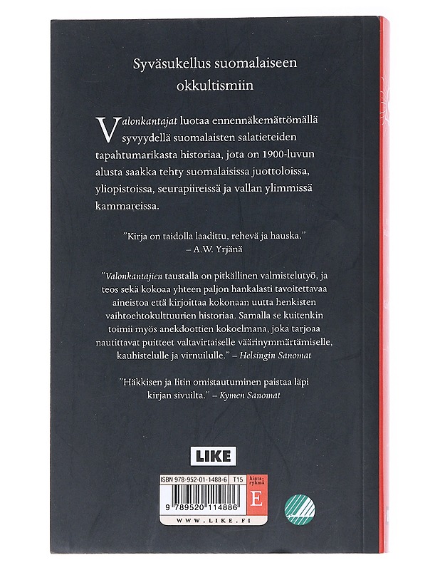 Valonkantajat / välähdyksiä suomalaisesta salatieteestä - Häkkinen, Perttu - Elämäkerrat ja muistelmat - 10105559831 - 1