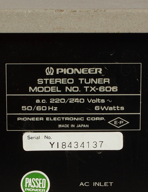 PIONEER TX-606 stereo FM/AM viritin - Viihde-elektroniikka - 10105559858 - 3