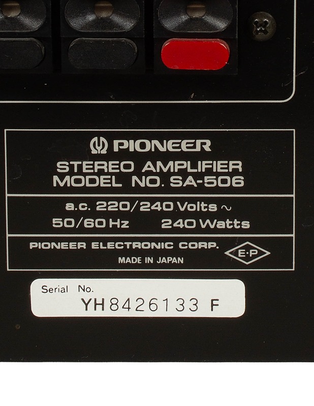 PIONEER SA-506 -vahvistin  - Audio - 10105559904 - 3