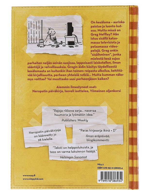 Neropatin päiväkirja / 4 Kovan onnen kesä : Greg Heffleyn julkaisu - Jeff Kinney - Sarjakuvat - 10105559911 - 1