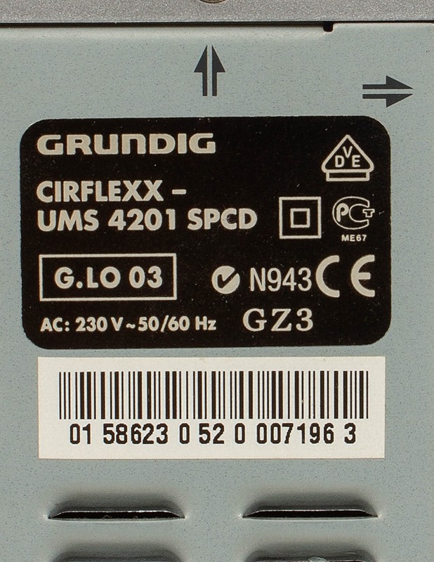 GRUNDIG UMS 4201 SPCD -stereot - Audio - 10105559922 - 2