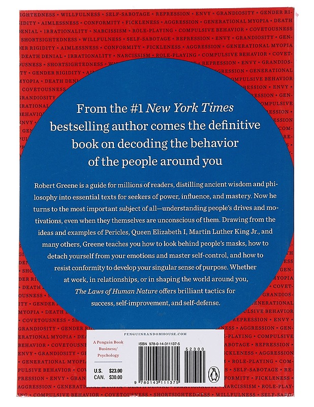 The laws of human nature - Robert Greene - Tietokirjat ja oppaat - 10105559943 - 1
