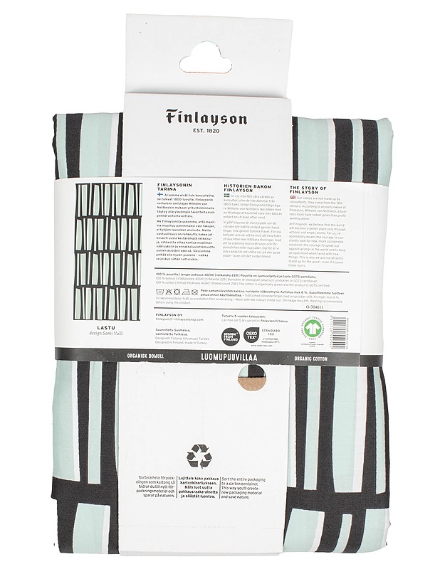 FINLAYSON Parivuoteen Satiini-pussilanakasetti, 240x210 cm + 50x60 cm - Designsuosikit - 10105560105 - 1