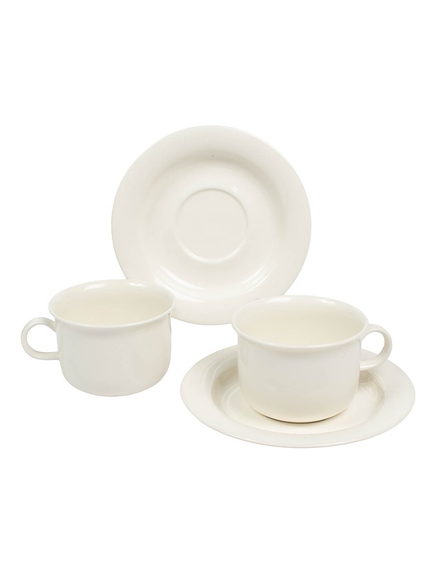 ARABIA Arctica teekupit aluslautasilla, 2 kpl - Designsuosikit - 10105560207 - 1