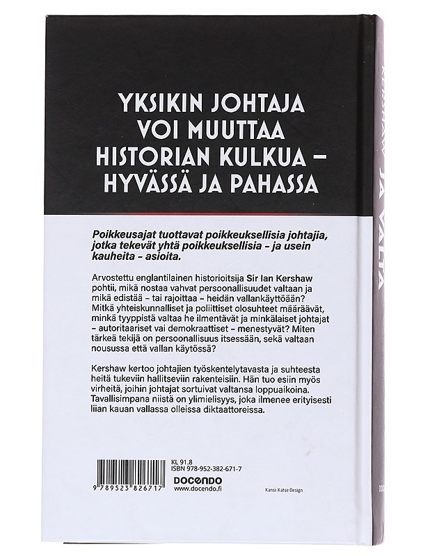 Persoonallisuus ja valta : modernin Euroopan rakentajat ja tuhoajat - Kershaw, Ian - Elämäkerrat ja muistelmat - 10105560289 - 1