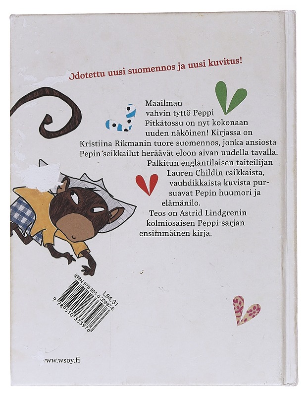 Peppi Pitkätossu - Lindgren, Astrid - Lastenkirjat - 10105560308 - 1