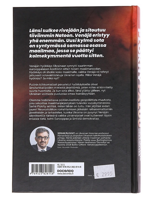Historian paluu : Venäjän sota Ukrainassa - Plokhy, Serhii - Historiakirjat - 10105560319 - 1
