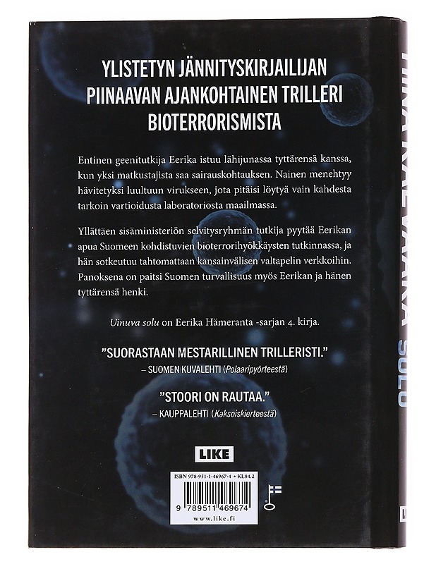 Uinuva solu - Tiina Raevaara - Jännitys ja dekkarit - 10105560398 - 1