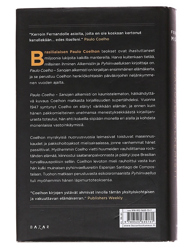Paulo Coelho : sanojen alkemisti - Morais, Fernando - Elämäkerrat ja muistelmat - 10105560432 - 1