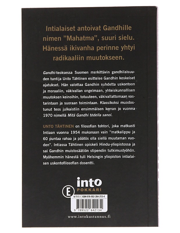 Gandhi - Unto Tähtinen - Tietokirjat ja oppaat - 10105560444 - 1