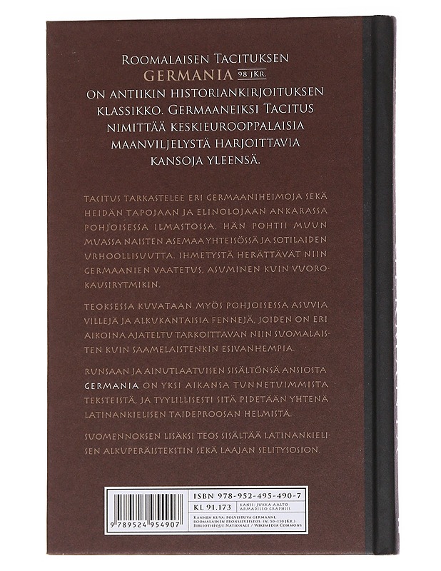 Germania - Tacitus - Historiakirjat - 10105560453 - 1