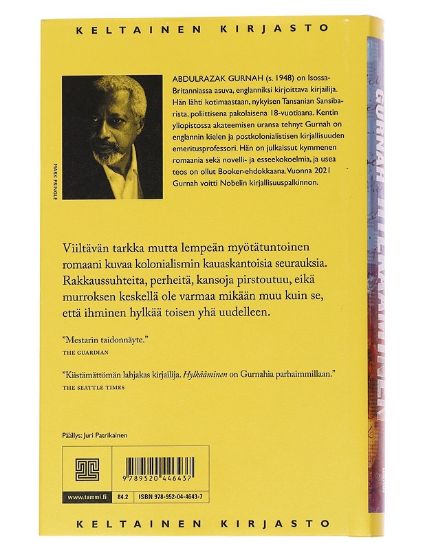 Hylkääminen - Gurnah, Abdulrazak - Romaanit ja novellit - 10105560658 - 1