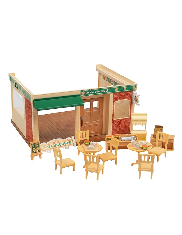 EPOCH Sylvanian Families Hamburger Restaurant leikkisetti - Lasten lelut - 10105560664 - 0