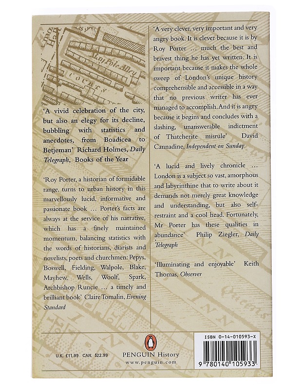 London : a social history - Roy Porter - Historiakirjat - 10105560695 - 1