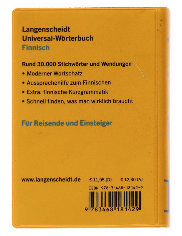 Langenscheidts Universal-Wörterbuch, Finnisch - Matkaoppaat ja sanakirjat - 10105560749 - 1