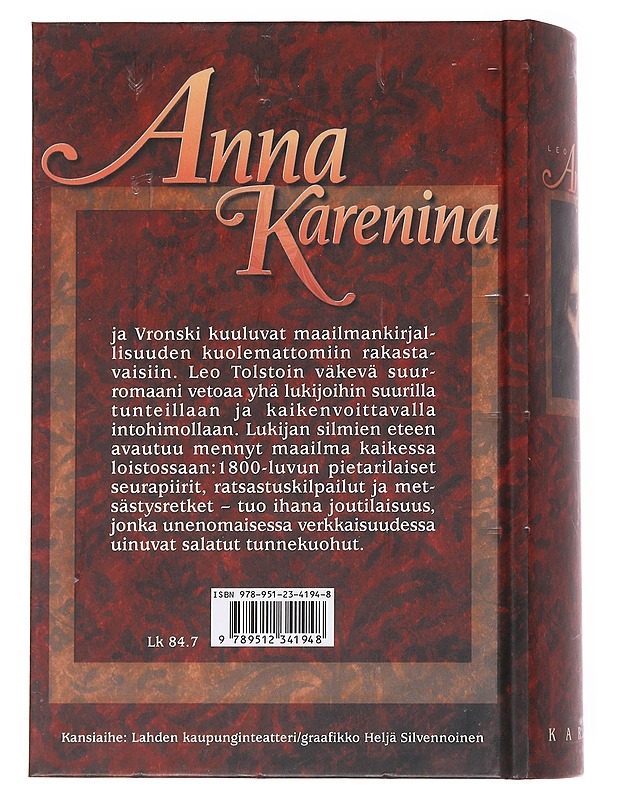 Anna Karenina - Tolstoi, Leo - Romaanit ja novellit - 10105560806 - 1