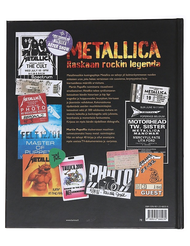 Metallica / raskaan rockin legenda - Popoff, Martin - Musiikki- ja elokuvakirjat - 10105560818 - 1