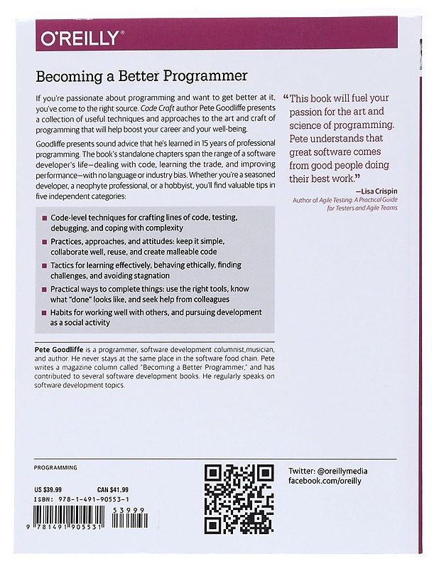 Becoming a better programmer - Pete Goodliffe - Tietokirjat ja oppaat - 10105560841 - 1