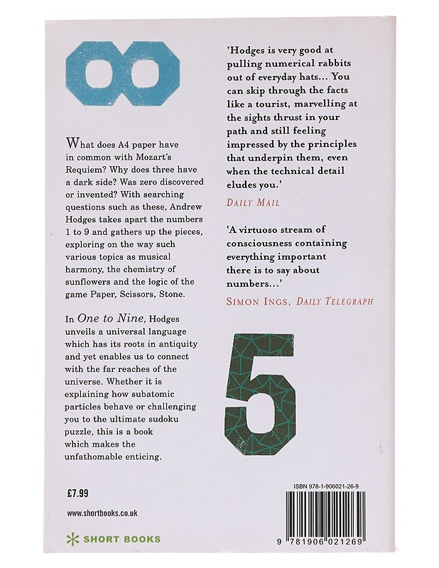 One to Nine: The Inner Life of Numbers - Hodges, Andrew - Tietokirjat ja oppaat - 10105560870 - 1