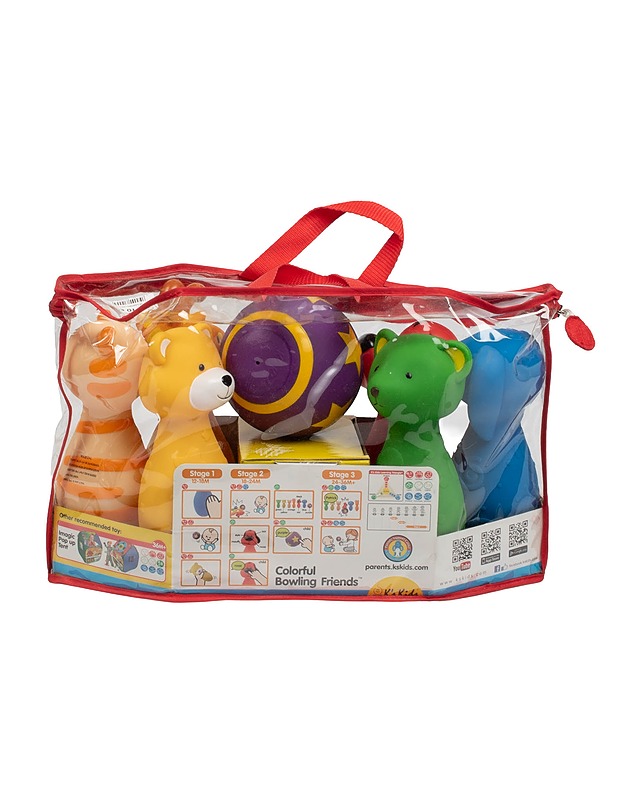 K'S KIDS Colorful Bowling Friends keilapelisetti - Lasten lelut - 10105561023 - 1