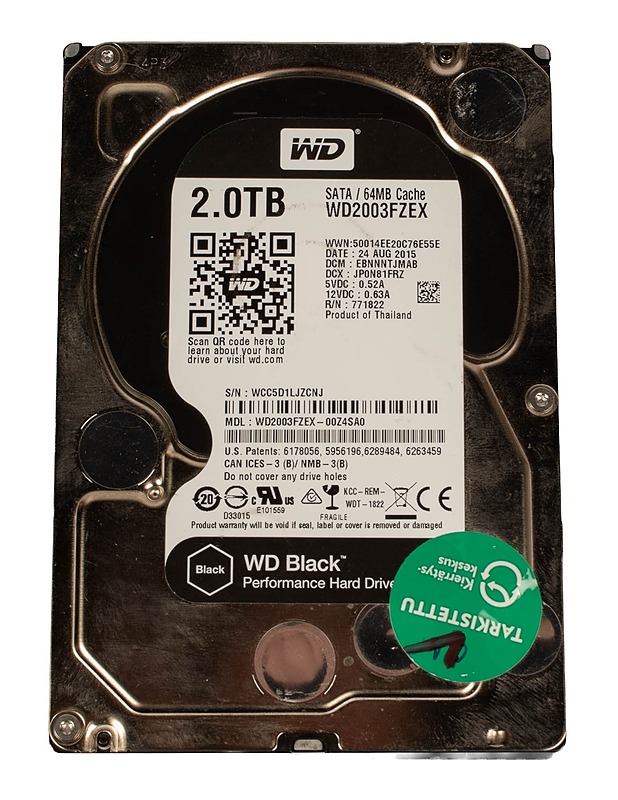 WESTERN DIGITAL WD2003FZEX, 2.0TB, SATA - kovalevy - Tietokoneet - 10105561030 - 1