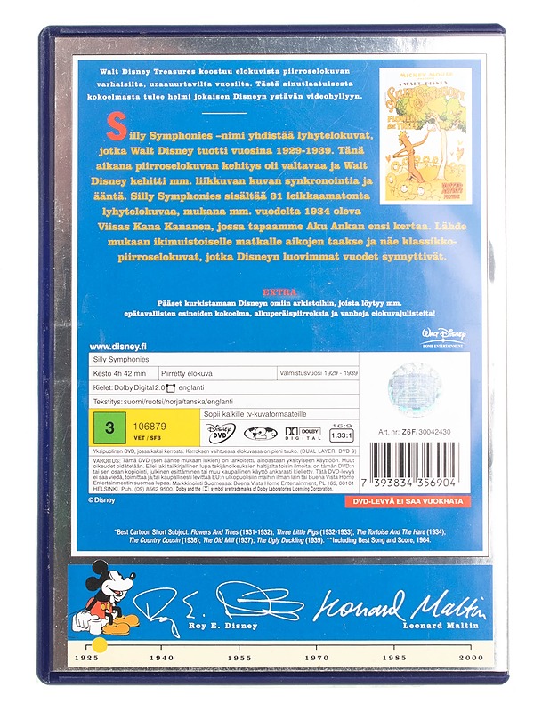 Silly Symphonies - DVD - DVD-elokuvat - 10105561147 - 1