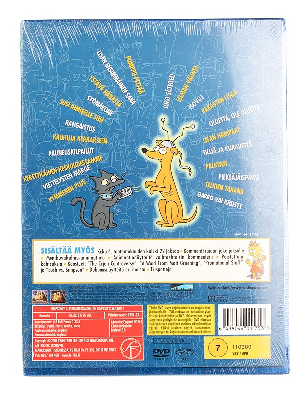 The Simpsons: The Complete Fourth Season - DVD - DVD-elokuvat - 10105561166 - 1