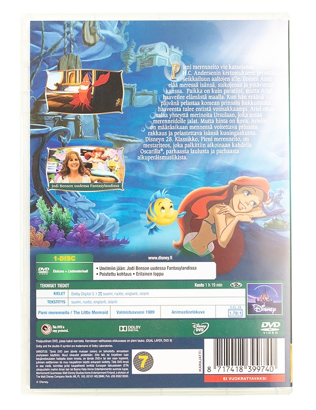 Pieni merenneito - DVD - DVD-elokuvat - 10105561175 - 1