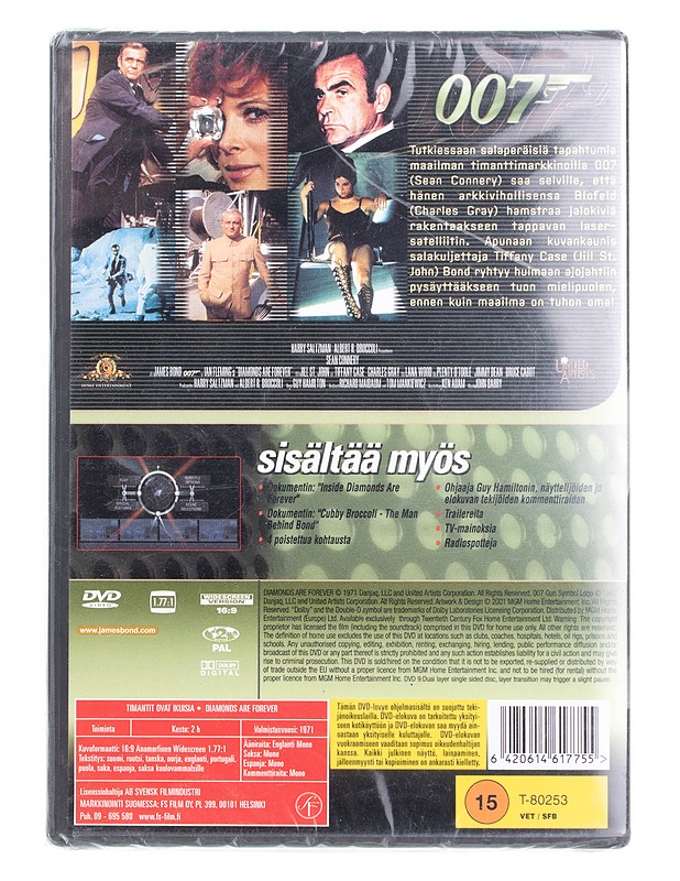 Timantit ovat ikuisia - DVD - DVD-elokuvat - 10105561176 - 1