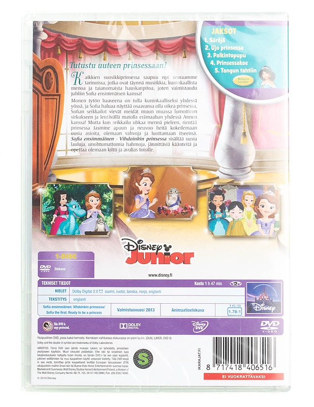 Sofia ensimmäinen vihdoinkin prinsessa - DVD - DVD-elokuvat - 10105561181 - 1