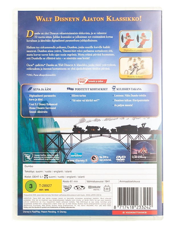 Dumbo - DVD - DVD-elokuvat - 10105561202 - 1