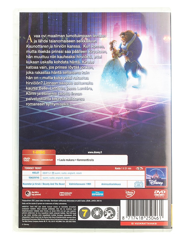 Kaunotar ja Hirviö - DVD - DVD-elokuvat - 10105561203 - 1
