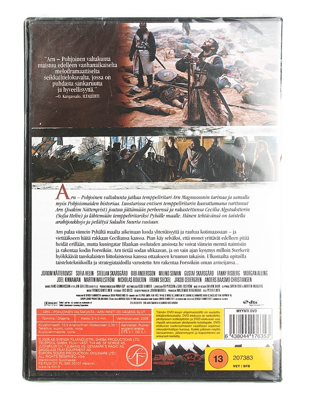 Arn -pohjoinen Valtakunta - DVD - DVD-elokuvat - 10105561216 - 1