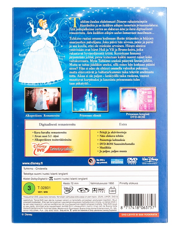 Tuhkimo juhlajulkaisu - DVD - DVD-elokuvat - 10105561234 - 1