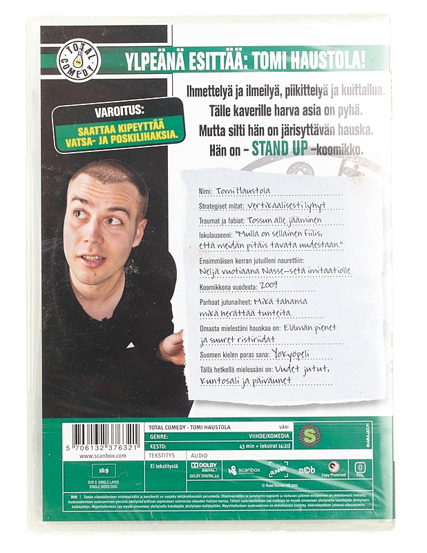 Total Comedy: Tomi Haustola - DVD - DVD-elokuvat - 10105561329 - 1