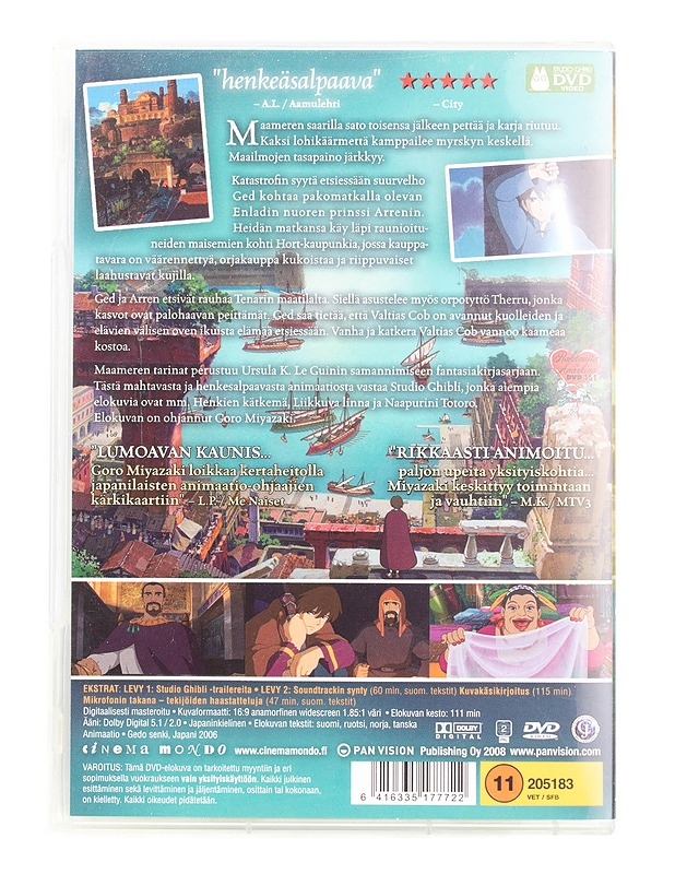 Maameren tarinat - DVD - DVD-elokuvat - 10105561347 - 1
