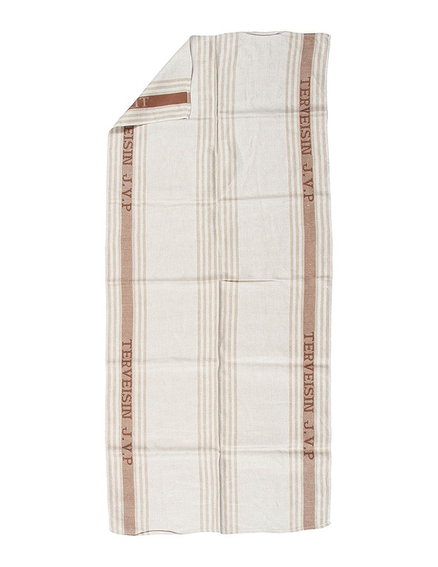 JOKIPIIN PELLAVA Terveisin J.V.P laudeliina, 65x140 cm - Designsuosikit - 10105561398 - 0