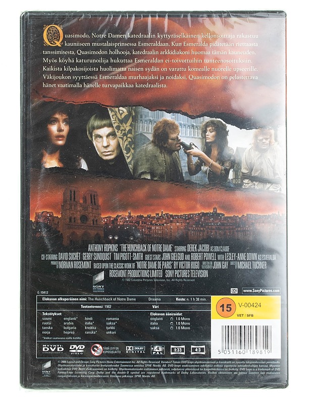Notre Damen Kellonsoittaja - DVD - DVD-elokuvat - 10105561428 - 1