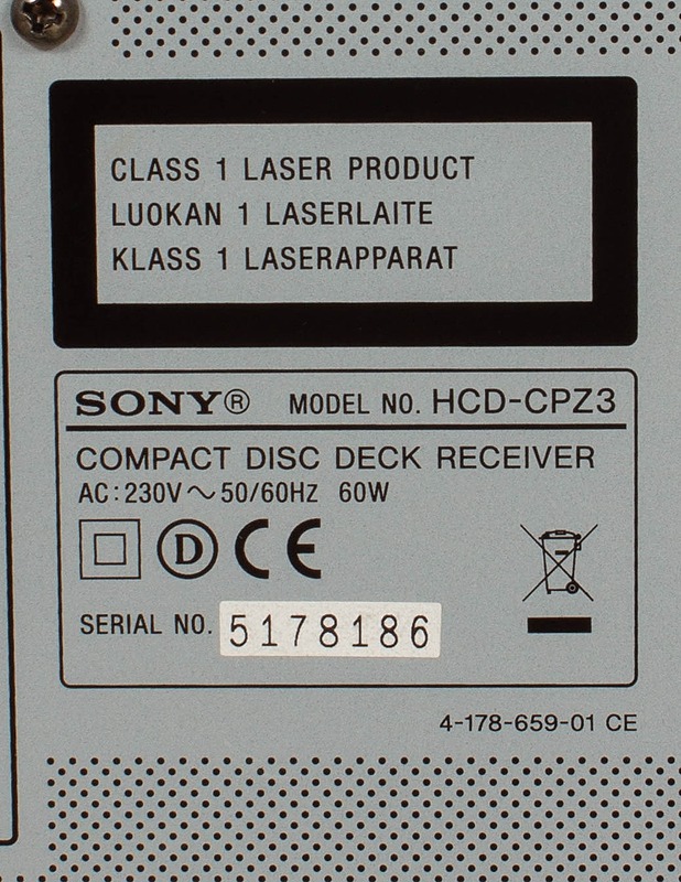 SONY CMT-CPZ3 -stereot  - Audio - 10105561495 - 2