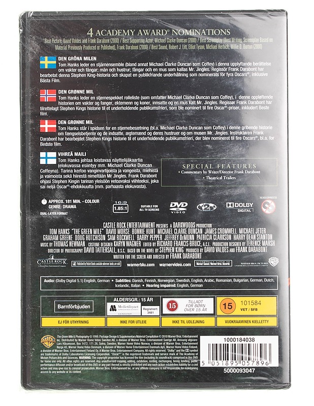 The Green Mile - DVD - DVD-elokuvat - 10105561514 - 1