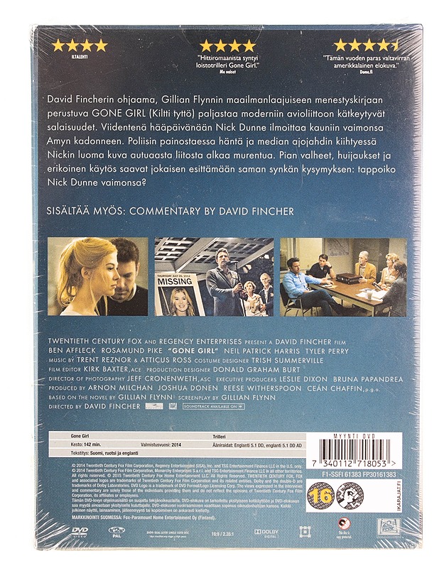 Gone Girl - DVD - DVD-elokuvat - 10105561614 - 1