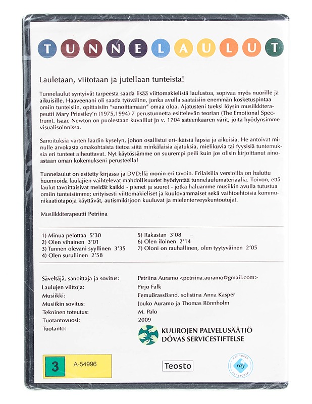 Tunnelaulut - DVD - DVD-elokuvat - 10105561618 - 1