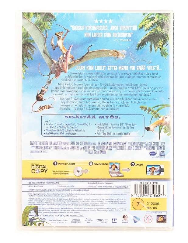 Ice age 3 : Dinosaurusten aika - DVD - DVD-elokuvat - 10105561663 - 1