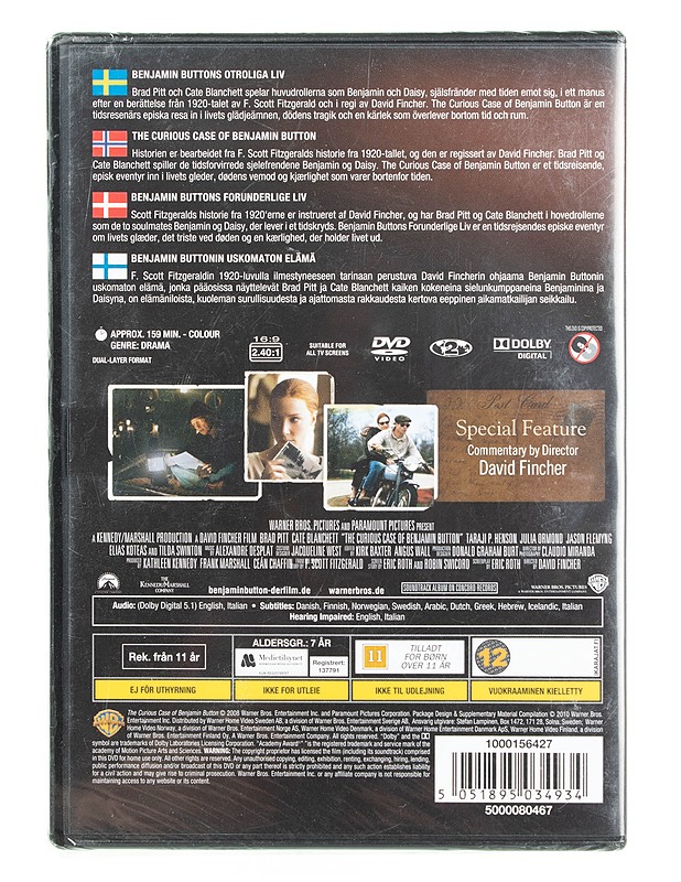 The curious case of Benjamin Button - DVD - DVD-elokuvat - 10105561669 - 1