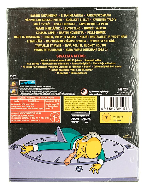The Simpsons : The Complete 6 season - DVD - DVD-elokuvat - 10105561679 - 1